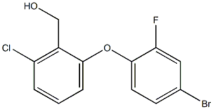 [2-(4-bromo-2-fluorophenoxy)-6-chlorophenyl]methanol Struktur