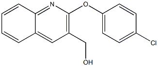 [2-(4-chlorophenoxy)quinolin-3-yl]methanol Struktur