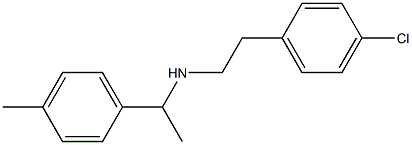 [2-(4-chlorophenyl)ethyl][1-(4-methylphenyl)ethyl]amine Struktur