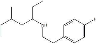 [2-(4-fluorophenyl)ethyl](5-methylheptan-3-yl)amine Struktur