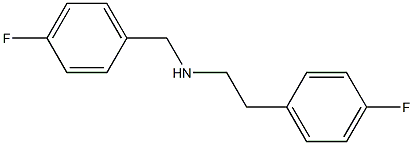 [2-(4-fluorophenyl)ethyl][(4-fluorophenyl)methyl]amine Struktur