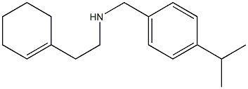 [2-(cyclohex-1-en-1-yl)ethyl]({[4-(propan-2-yl)phenyl]methyl})amine Struktur