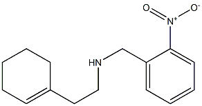 [2-(cyclohex-1-en-1-yl)ethyl][(2-nitrophenyl)methyl]amine Struktur