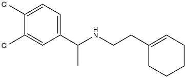 [2-(cyclohex-1-en-1-yl)ethyl][1-(3,4-dichlorophenyl)ethyl]amine Struktur