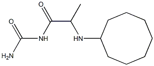 [2-(cyclooctylamino)propanoyl]urea Struktur