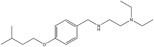 [2-(diethylamino)ethyl]({[4-(3-methylbutoxy)phenyl]methyl})amine Struktur