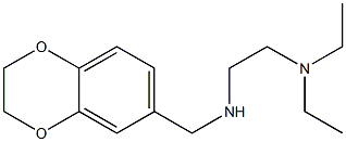 [2-(diethylamino)ethyl](2,3-dihydro-1,4-benzodioxin-6-ylmethyl)amine Struktur