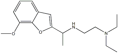 [2-(diethylamino)ethyl][1-(7-methoxy-1-benzofuran-2-yl)ethyl]amine Struktur