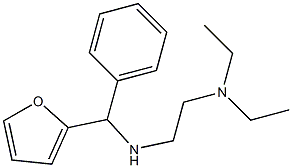 [2-(diethylamino)ethyl][furan-2-yl(phenyl)methyl]amine Struktur