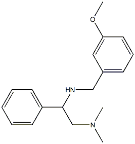 [2-(dimethylamino)-1-phenylethyl][(3-methoxyphenyl)methyl]amine Struktur