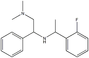 [2-(dimethylamino)-1-phenylethyl][1-(2-fluorophenyl)ethyl]amine Struktur