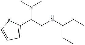 [2-(dimethylamino)-2-(thiophen-2-yl)ethyl](pentan-3-yl)amine Struktur