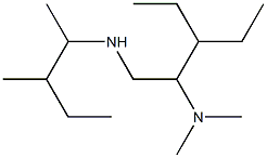 [2-(dimethylamino)-3-ethylpentyl](3-methylpentan-2-yl)amine Struktur