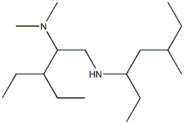 [2-(dimethylamino)-3-ethylpentyl](5-methylheptan-3-yl)amine Struktur