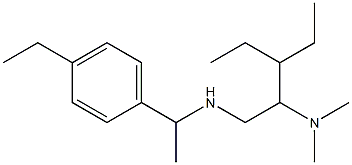 [2-(dimethylamino)-3-ethylpentyl][1-(4-ethylphenyl)ethyl]amine Struktur