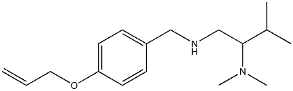 [2-(dimethylamino)-3-methylbutyl]({[4-(prop-2-en-1-yloxy)phenyl]methyl})amine Struktur