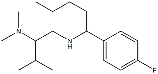 [2-(dimethylamino)-3-methylbutyl][1-(4-fluorophenyl)pentyl]amine Struktur