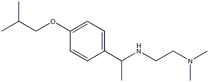 [2-(dimethylamino)ethyl]({1-[4-(2-methylpropoxy)phenyl]ethyl})amine Struktur