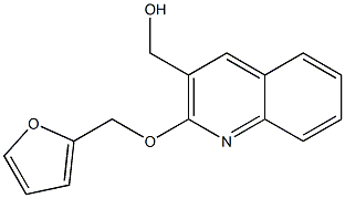 [2-(furan-2-ylmethoxy)quinolin-3-yl]methanol Struktur