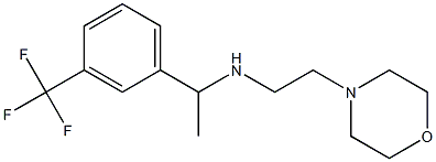 [2-(morpholin-4-yl)ethyl]({1-[3-(trifluoromethyl)phenyl]ethyl})amine Struktur