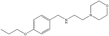 [2-(morpholin-4-yl)ethyl][(4-propoxyphenyl)methyl]amine Struktur