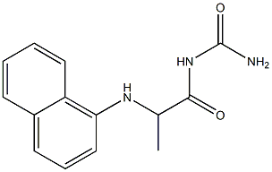 [2-(naphthalen-1-ylamino)propanoyl]urea Struktur