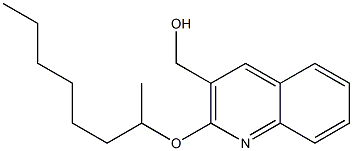 [2-(octan-2-yloxy)quinolin-3-yl]methanol Struktur