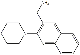 [2-(piperidin-1-yl)quinolin-3-yl]methanamine Struktur