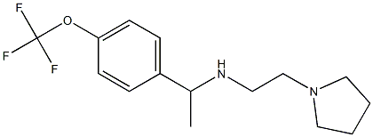 [2-(pyrrolidin-1-yl)ethyl]({1-[4-(trifluoromethoxy)phenyl]ethyl})amine Struktur