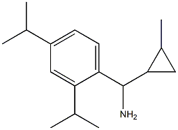 [2,4-bis(propan-2-yl)phenyl](2-methylcyclopropyl)methanamine Struktur