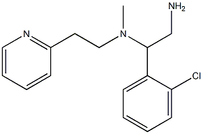 [2-amino-1-(2-chlorophenyl)ethyl](methyl)[2-(pyridin-2-yl)ethyl]amine Struktur