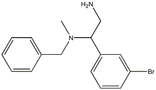 [2-amino-1-(3-bromophenyl)ethyl](benzyl)methylamine Struktur