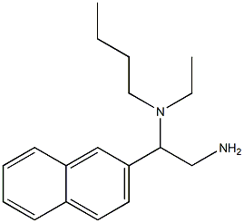 [2-amino-1-(naphthalen-2-yl)ethyl](butyl)ethylamine Struktur