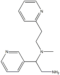 [2-amino-1-(pyridin-3-yl)ethyl](methyl)[2-(pyridin-2-yl)ethyl]amine Struktur