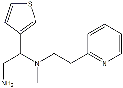 [2-amino-1-(thiophen-3-yl)ethyl](methyl)[2-(pyridin-2-yl)ethyl]amine Struktur