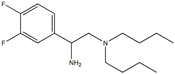 [2-amino-2-(3,4-difluorophenyl)ethyl]dibutylamine Struktur