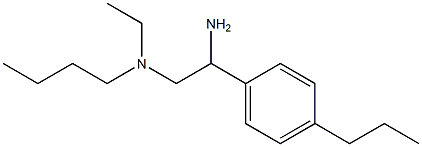 [2-amino-2-(4-propylphenyl)ethyl](butyl)ethylamine Struktur