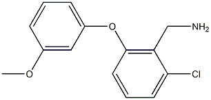 [2-chloro-6-(3-methoxyphenoxy)phenyl]methanamine Struktur