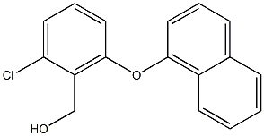 [2-chloro-6-(naphthalen-1-yloxy)phenyl]methanol Struktur