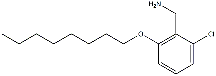 [2-chloro-6-(octyloxy)phenyl]methanamine Struktur