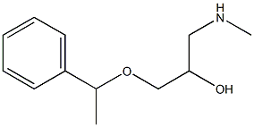 [2-hydroxy-3-(1-phenylethoxy)propyl](methyl)amine Struktur