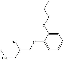 [2-hydroxy-3-(2-propoxyphenoxy)propyl](methyl)amine Struktur