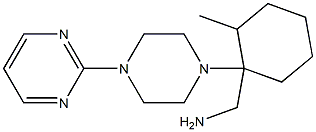 [2-methyl-1-(4-pyrimidin-2-ylpiperazin-1-yl)cyclohexyl]methylamine Struktur