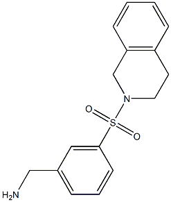 [3-(1,2,3,4-tetrahydroisoquinoline-2-sulfonyl)phenyl]methanamine Struktur