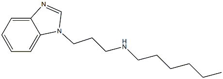 [3-(1H-1,3-benzodiazol-1-yl)propyl](hexyl)amine Struktur