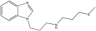 [3-(1H-1,3-benzodiazol-1-yl)propyl][3-(methylsulfanyl)propyl]amine Struktur