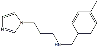 [3-(1H-imidazol-1-yl)propyl][(4-methylphenyl)methyl]amine Struktur