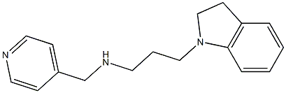 [3-(2,3-dihydro-1H-indol-1-yl)propyl](pyridin-4-ylmethyl)amine Struktur