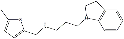 [3-(2,3-dihydro-1H-indol-1-yl)propyl][(5-methylthiophen-2-yl)methyl]amine Struktur