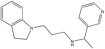 [3-(2,3-dihydro-1H-indol-1-yl)propyl][1-(pyridin-3-yl)ethyl]amine Struktur